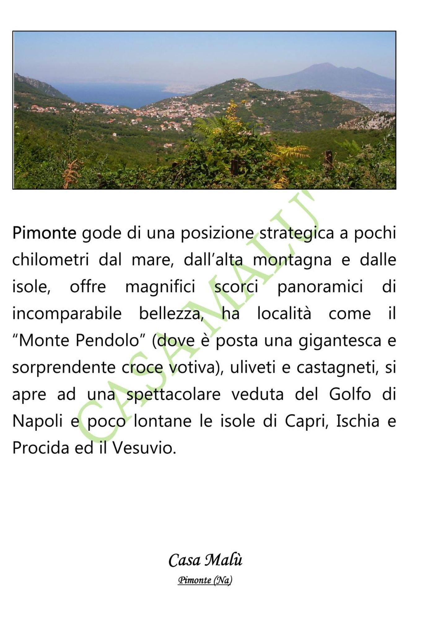 La Casa Di Malu Appartement Pimonte Buitenkant foto